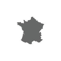 conception d'illustration de logo de carte de france vecteur