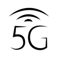 conception d'illustration d'icône de signal 5g vecteur