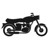 conception d'illustration vektor icône moto vintage vecteur