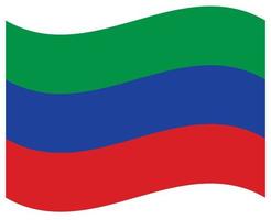 drapeau national du daghestan - icône de couleur plate. vecteur
