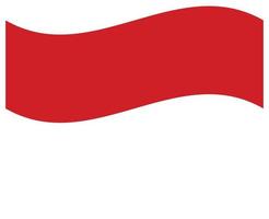 drapeau national de l'Indonésie - icône de couleur plate. vecteur