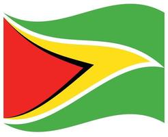 drapeau national de la guyane - icône de couleur plate. vecteur