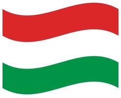 drapeau national de la hongrie - icône de couleur plate. vecteur