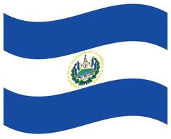 drapeau national du salvador - icône de couleur plate. vecteur