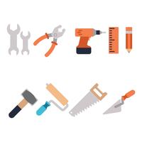 Vecteur de construction outils icône