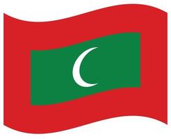 drapeau national des maldives - icône de couleur plate. vecteur