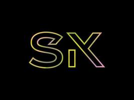 logo de lettre sk avec vecteur de texture arc-en-ciel coloré. vecteur professionnel.