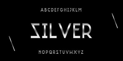 lettres de l'alphabet à la mode. typographie futures polices et chiffres de concept de conception créative. illustration vectorielle. vecteur