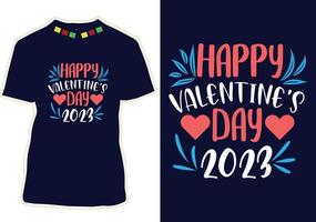 conception de t-shirt saint valentin vecteur