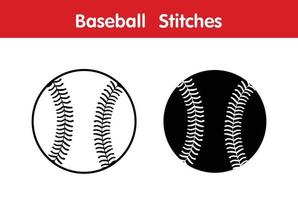 points de base-ball sur fond blanc , dessin vectoriel