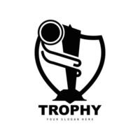 logo du trophée du championnat, conception du trophée du vainqueur du prix du champion, modèle d'icône vectorielle vecteur