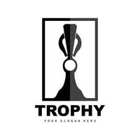 logo du trophée du championnat, conception du trophée du vainqueur du prix du champion, modèle d'icône vectorielle vecteur