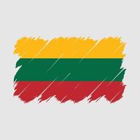 vecteur de brosse drapeau lituanie