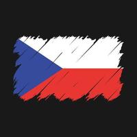 vecteur de brosse drapeau tchèque