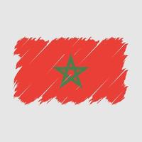 vecteur de brosse drapeau maroc