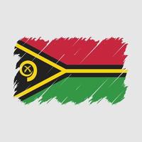 vecteur de brosse drapeau vanuatu