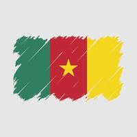 vecteur de brosse drapeau cameroun