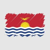 vecteur de brosse drapeau kiribati