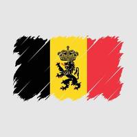 vecteur de brosse drapeau belgique