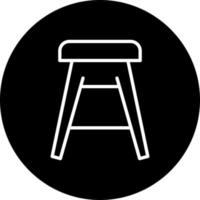 icône de vecteur de tabouret de bar