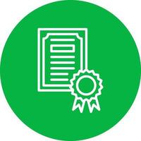 icône de vecteur de certificat