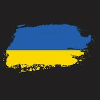 vecteur de drapeau ukraine peint à la main