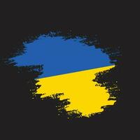 vecteur grunge coup de pinceau ukraine drapeau vecteur