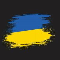 coup de pinceau ukraine drapeau vecteur