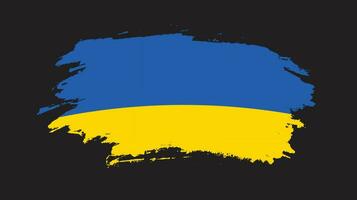 vecteur de drapeau ukraine grunge abstrait professionnel