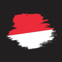 drapeau grunge indonésie en détresse vecteur