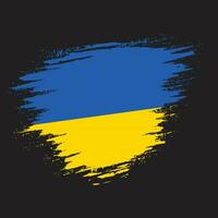 vecteur de drapeau de texture grunge ukraine