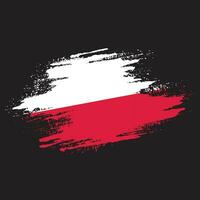 nouveau drapeau de pologne abstrait coloré vecteur