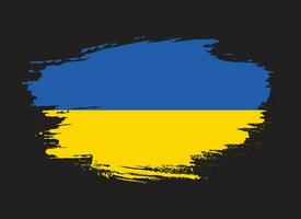 coup de pinceau ukraine drapeau vecteur