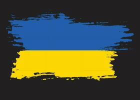 vecteur de drapeau grunge fané de la nouvelle ukraine