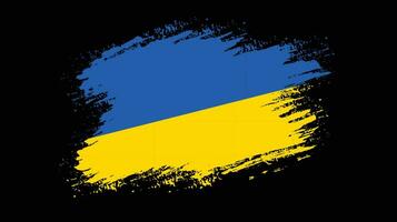 drapeau grunge ukraine vecteur