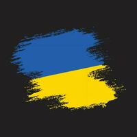 coup de pinceau abstrait ukraine drapeau image vectorielle vecteur