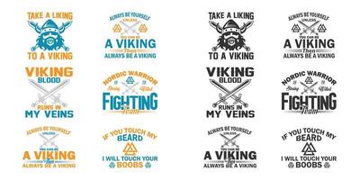 conception de t-shirt viking. vecteur