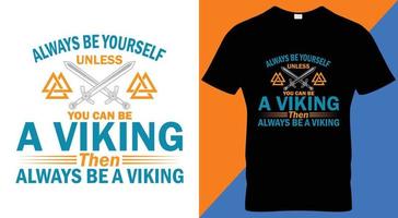 conception de t-shirt viking. vecteur