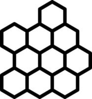 conception d'icônes vectorielles en nid d'abeille vecteur