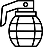 conception d'icône de vecteur de grenade