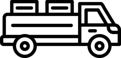 conception d'icône de vecteur de camionnette