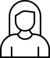 conception d'icônes vectorielles femmes vecteur