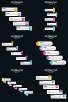 améliorez votre présentation avec des infographies vectorielles pour rendre votre message plus mémorable. vecteur