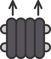 conception d'icône de vecteur de radiateur