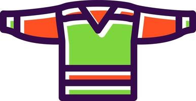 conception d'icône vectorielle de maillot de hockey vecteur