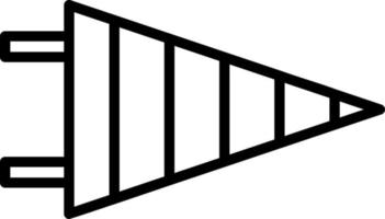 conception d'icône de vecteur de fanion