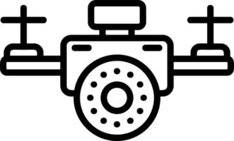 conception d'icône vecteur caméra drone