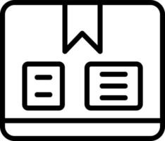conception d'icône de vecteur de boîte de livraison