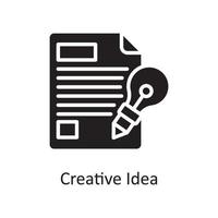 illustration de conception d'icône solide vecteur idée créative. symbole de conception et de développement sur fond blanc fichier eps 10