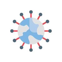 connexion globale vecteur icône plate cloud computing symbole eps 10 fichier